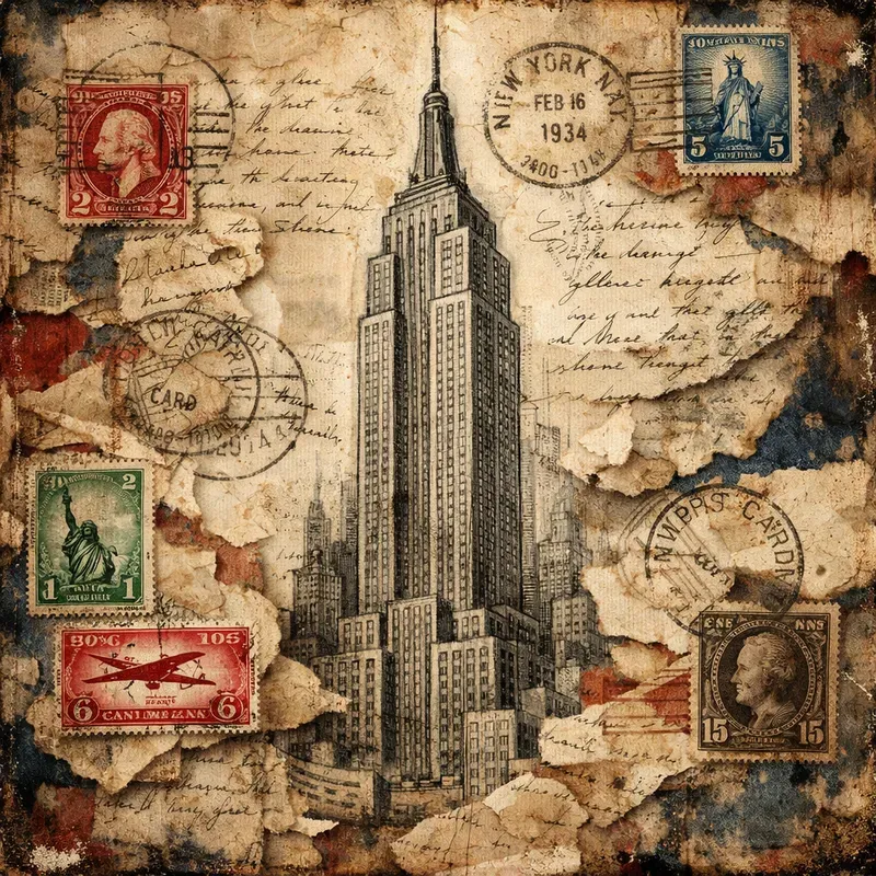 Vintage Travel Collages