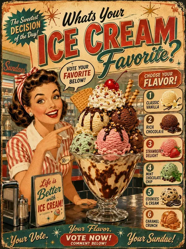 Retro Diner Engagement Posters