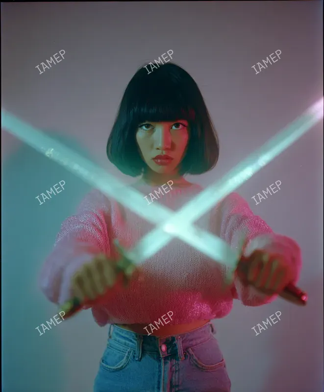 Neon Cinematic Action Portraits
