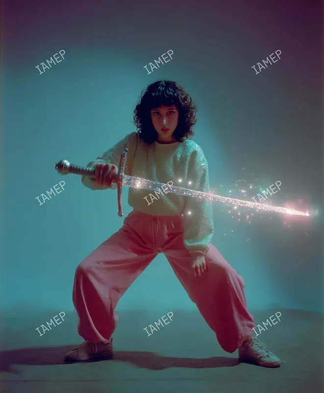 Neon Cinematic Action Portraits