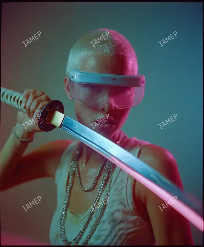 Neon Cinematic Action Portraits