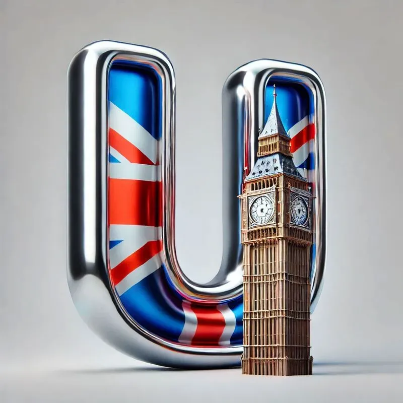 3D Landmarkthemed Letters With Flags