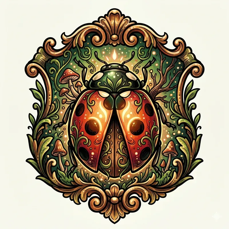 Fantasy Forest Insect Emblems