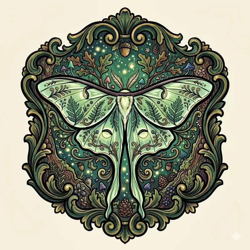 Fantasy Forest Insect Emblems