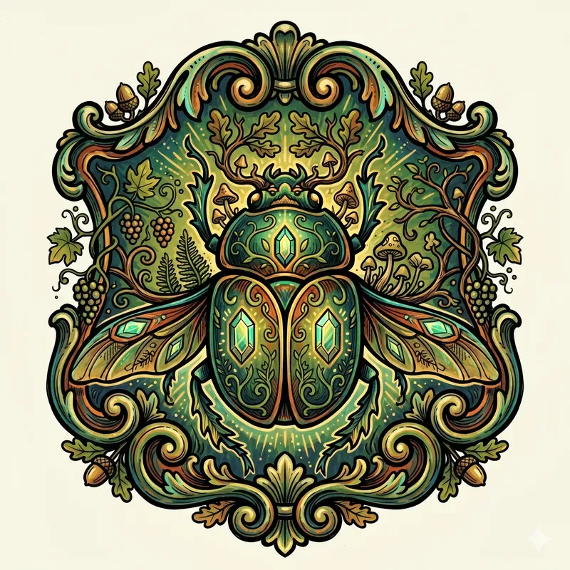 Fantasy Forest Insect Emblems