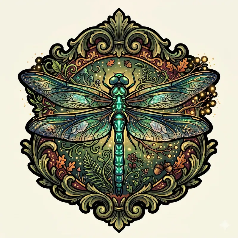 Fantasy Forest Insect Emblems