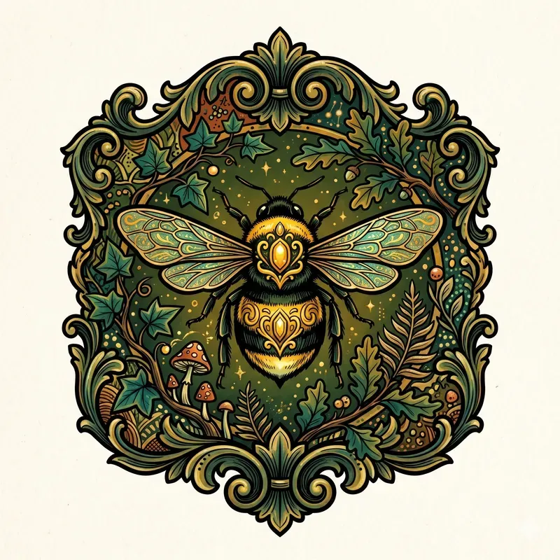 Fantasy Forest Insect Emblems