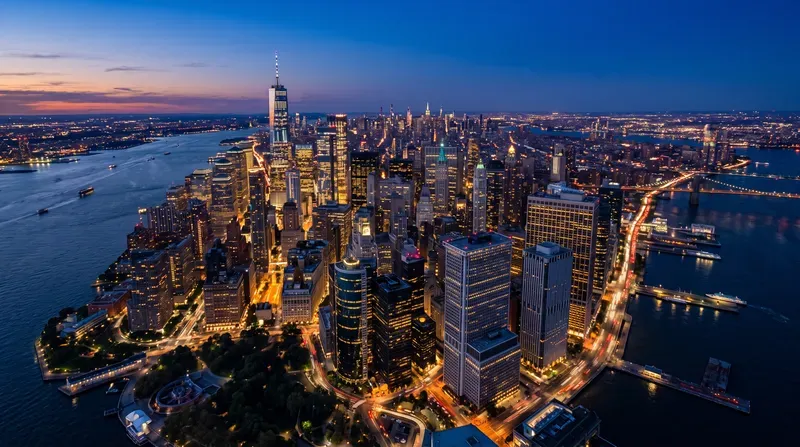 Modern City Grid Drone Views