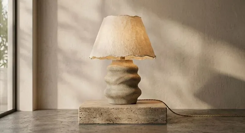 Modern Organic 3D Ceramic Table Lamps