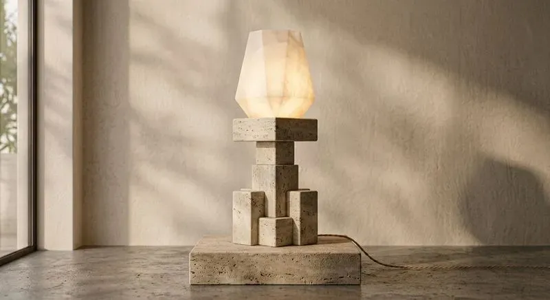 Modern Organic 3D Ceramic Table Lamps