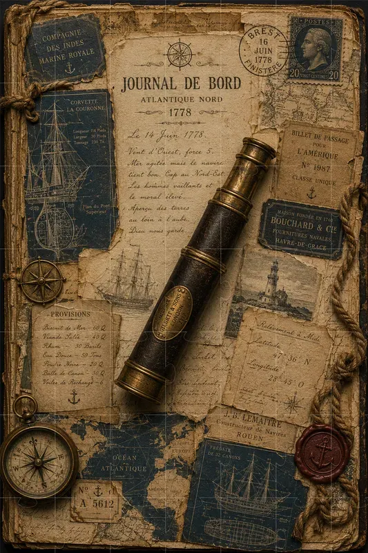 Vintage Travel Diary Ephemera