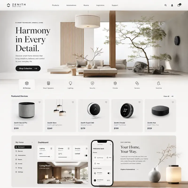 Modern Lifestyle Store UIs