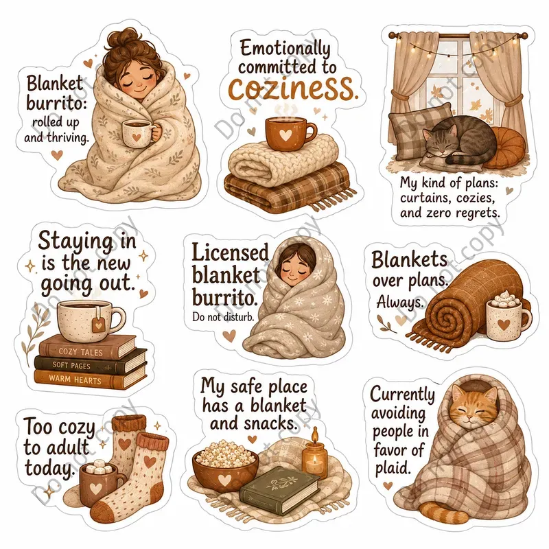 Introvert Homebody Sticker Sheets