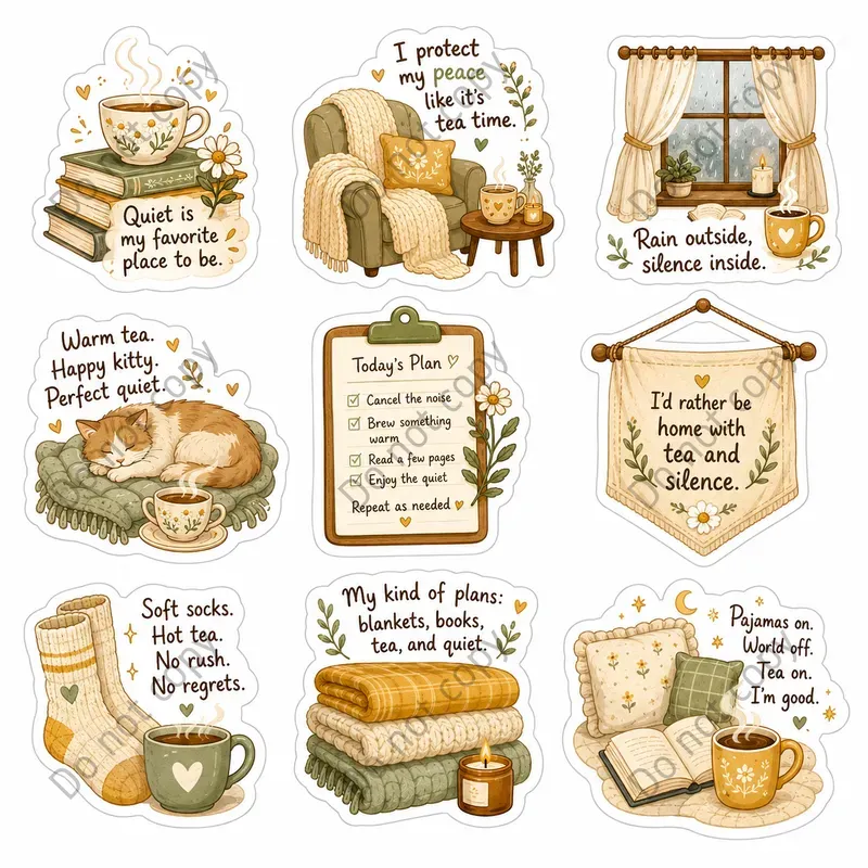 Introvert Homebody Sticker Sheets