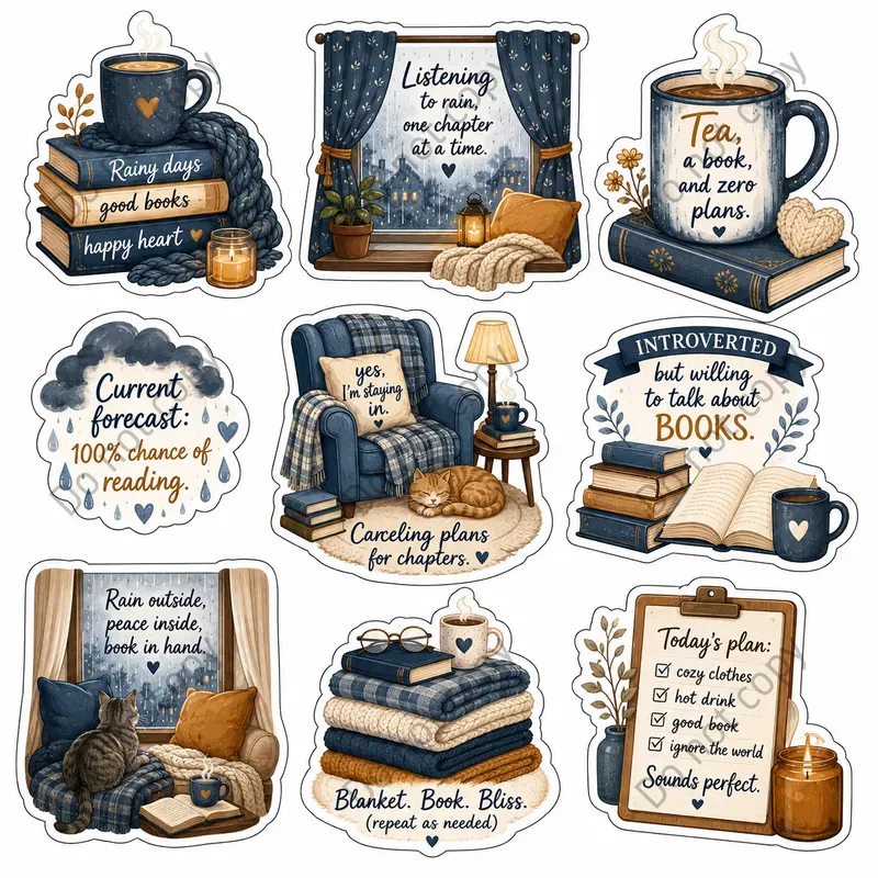 Introvert Homebody Sticker Sheets