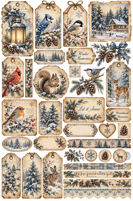 Winter Farmhouse Vintage Junk Journals