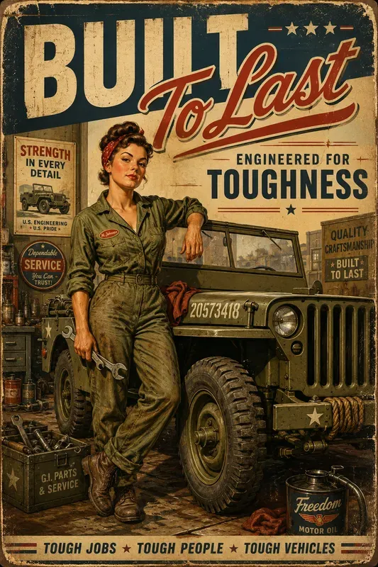 Vintage Americana Vehicle Posters