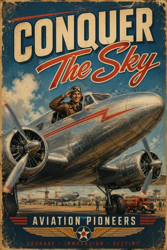 Vintage Americana Vehicle Posters