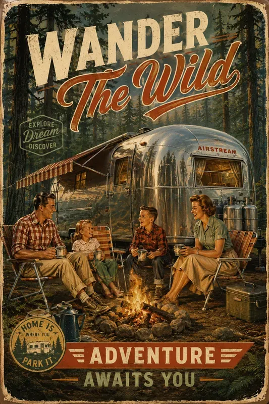 Vintage Americana Vehicle Posters