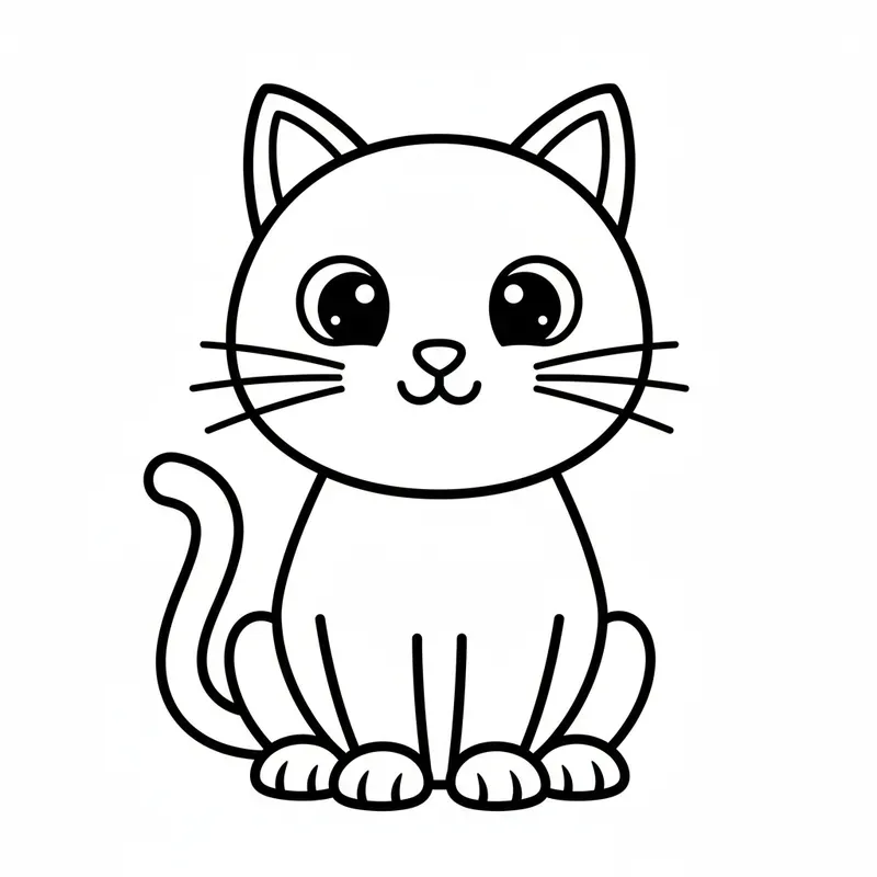 Simple Coloring Pages For Kids