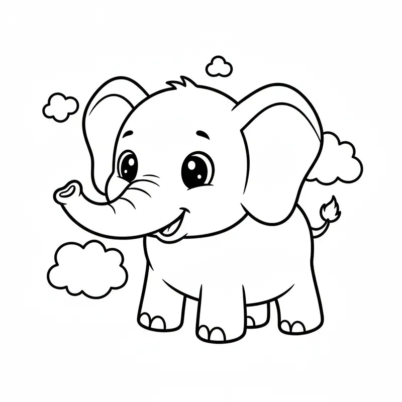 Simple Coloring Pages For Kids