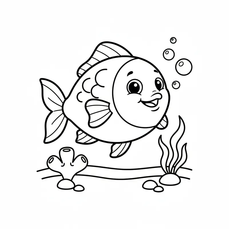 Simple Coloring Pages For Kids