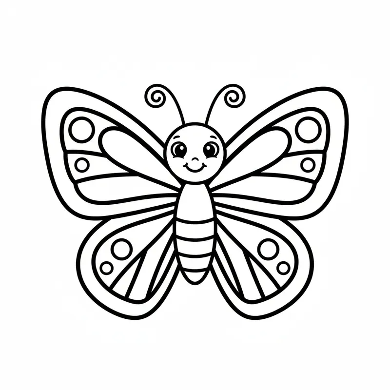 Simple Coloring Pages For Kids