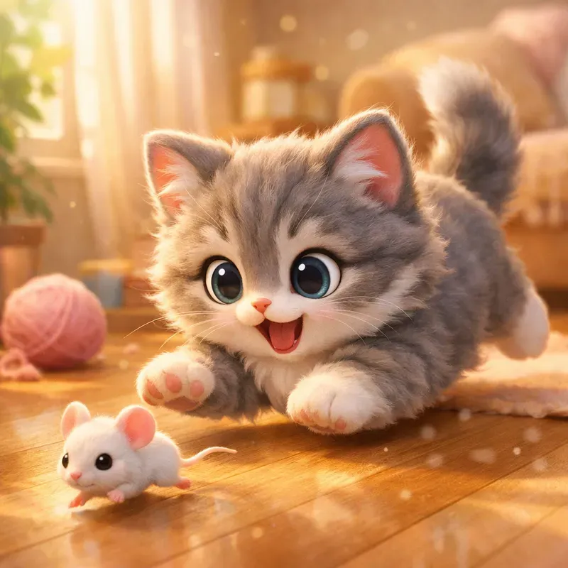 Cute Predator Prey Storybook Scenes