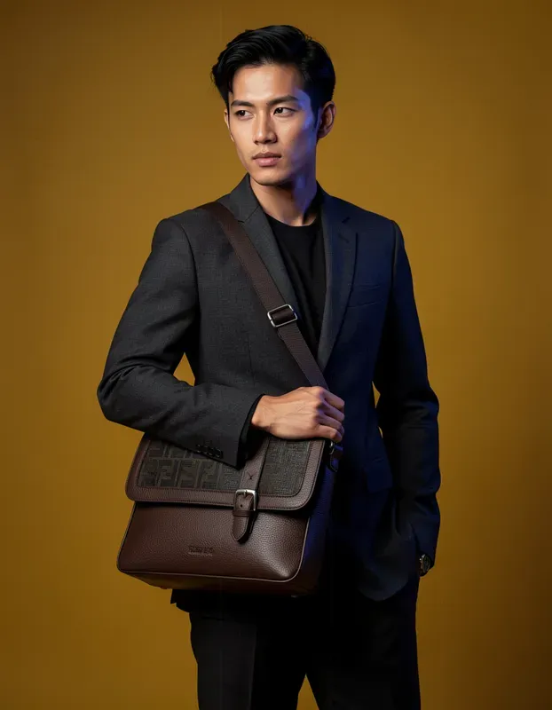 Mens Luxury Leather Handbag Editorials