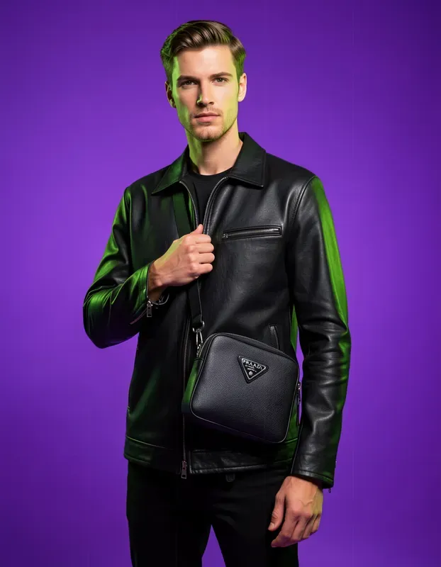 Mens Luxury Leather Handbag Editorials