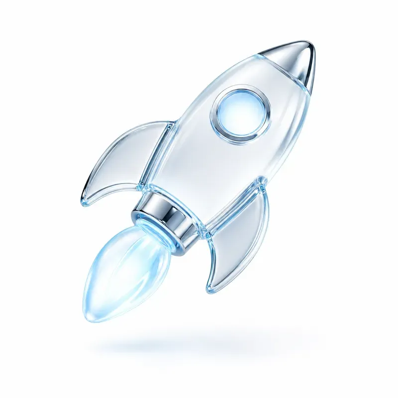 Ultramodern 3D Glossy Glass Icons