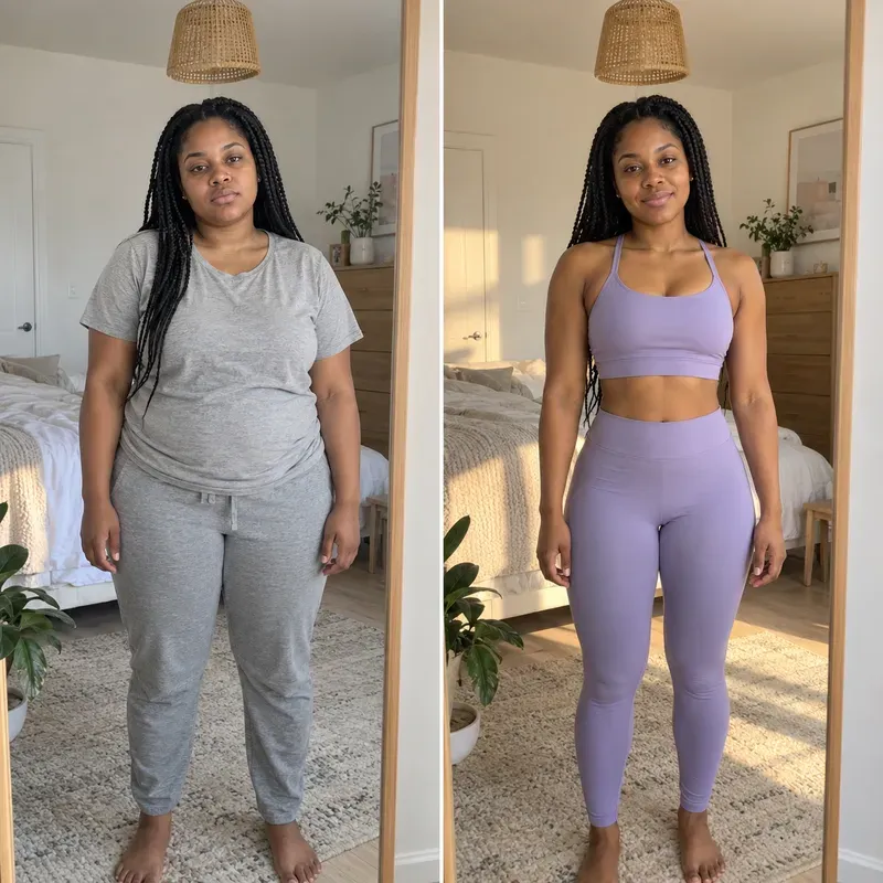 Realistic Before After Fitness Photos