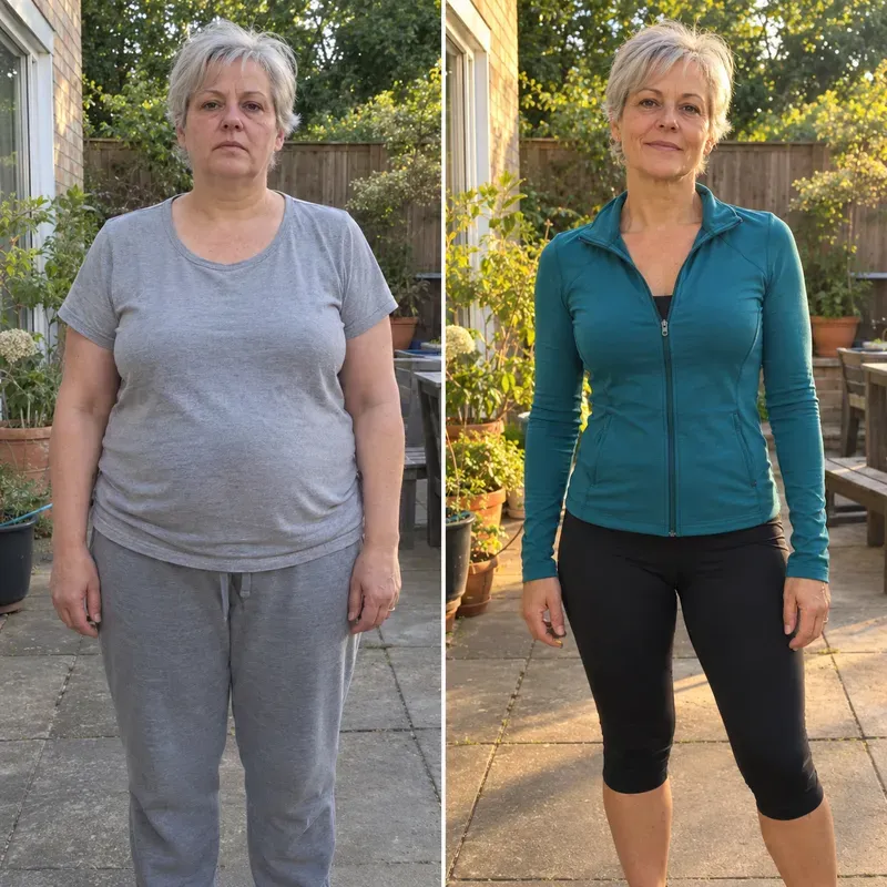 Realistic Before After Fitness Photos