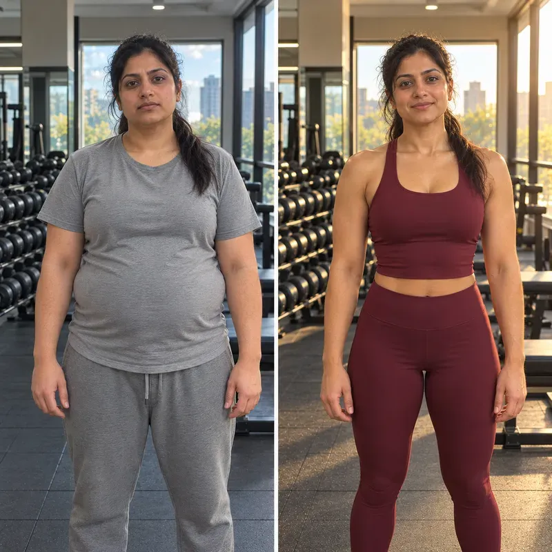 Realistic Before After Fitness Photos