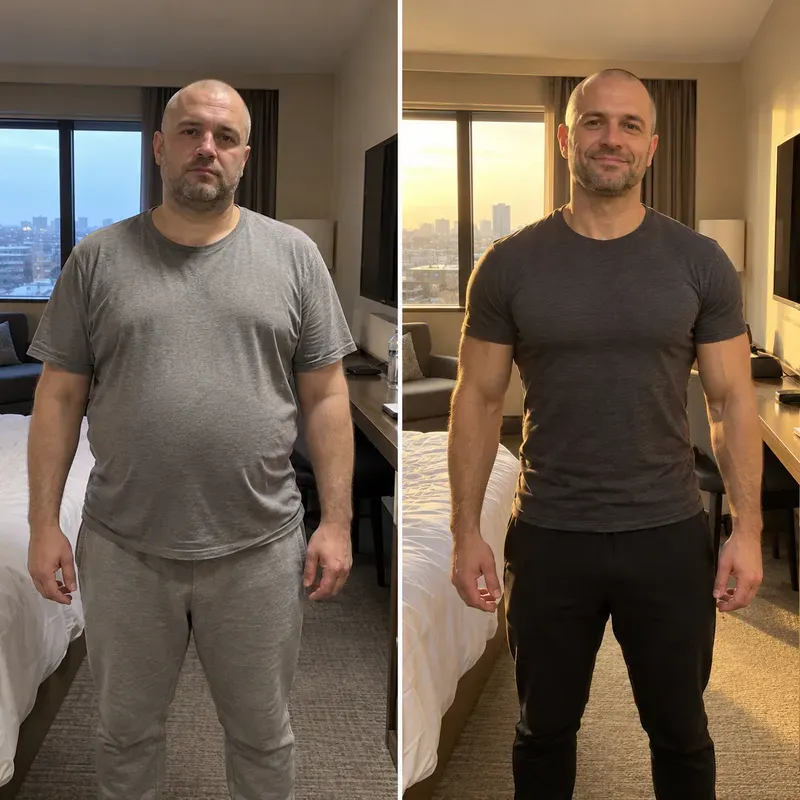 Realistic Before After Fitness Photos