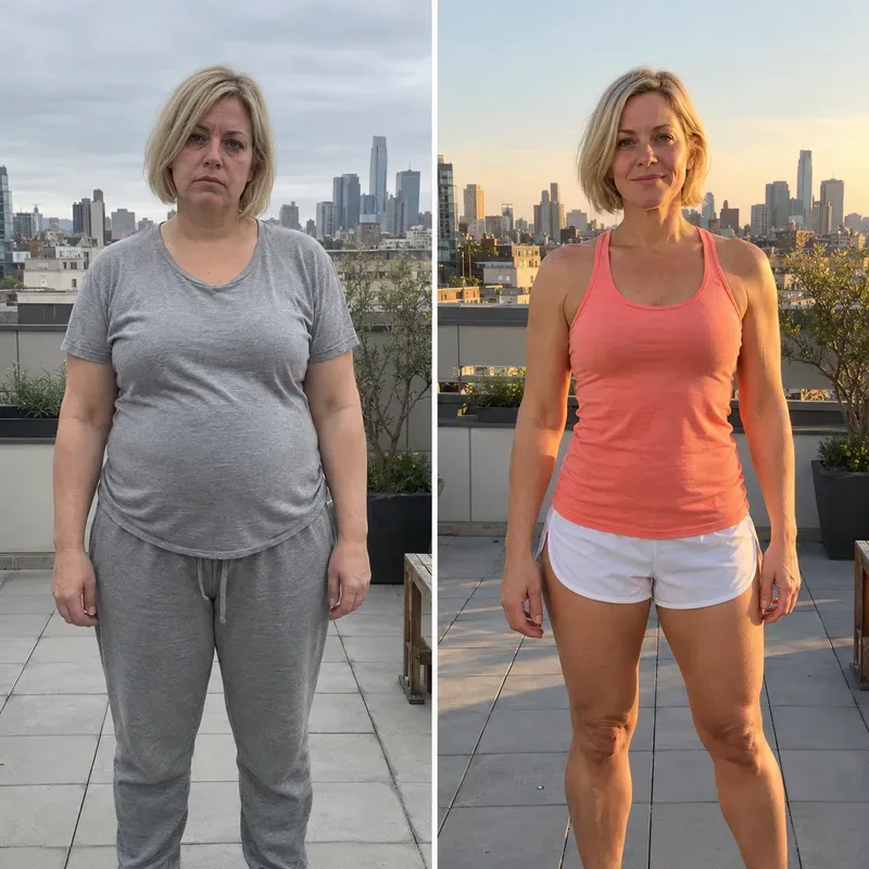 Realistic Before After Fitness Photos