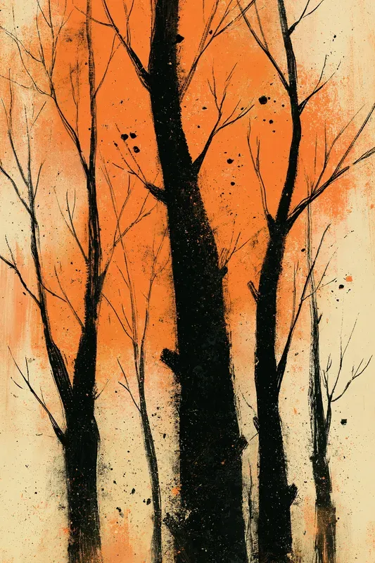 Eerie Autumn Illustrations