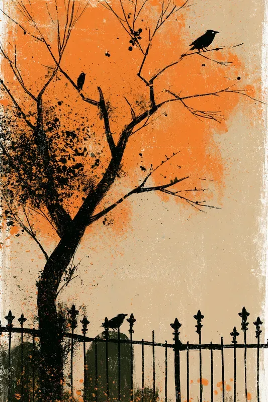 Eerie Autumn Illustrations