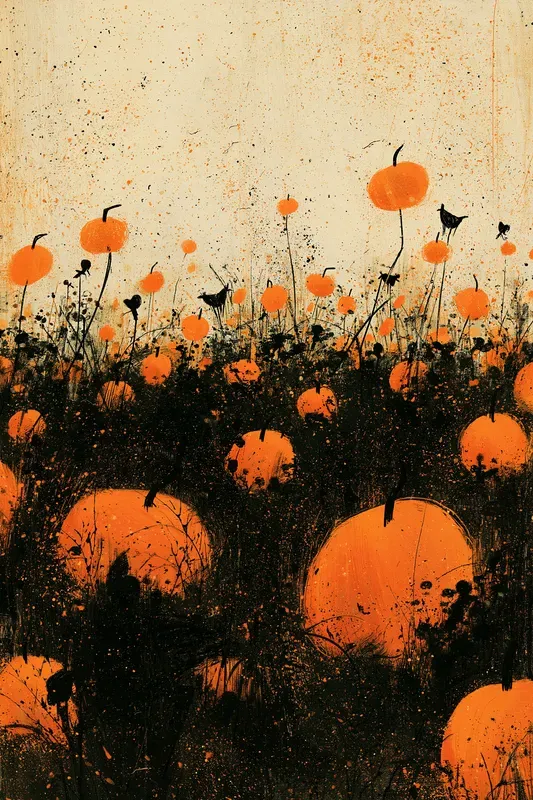 Eerie Autumn Illustrations
