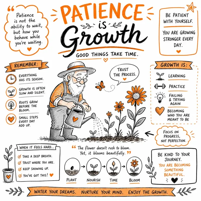 Orange Sketchnote Doodles
