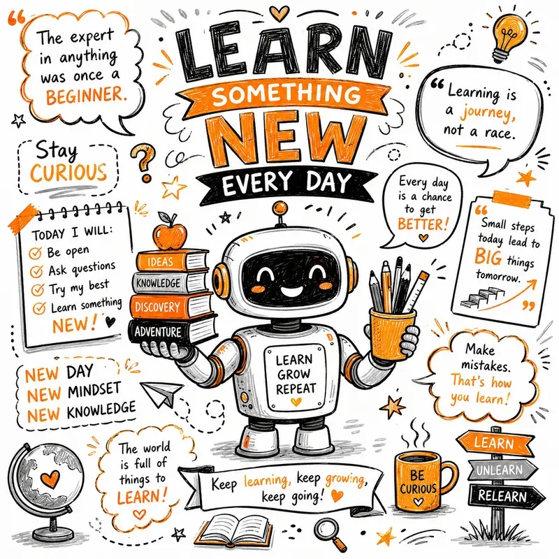 Orange Sketchnote Doodles