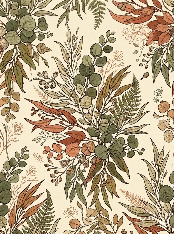 Romantic Engraved Seamless Patterns