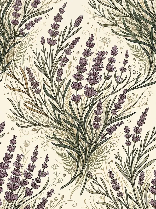 Romantic Engraved Seamless Patterns