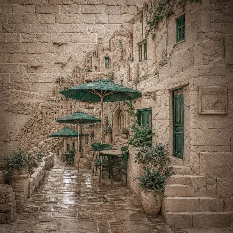 Emerald Umbrella Wall Art