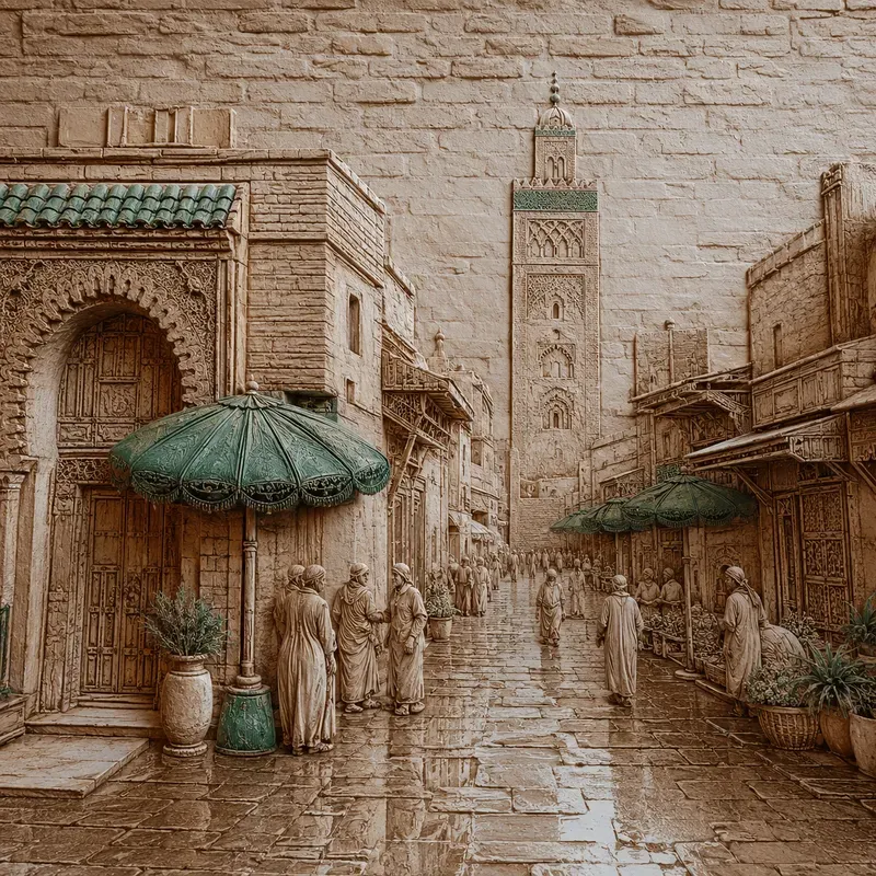 Emerald Umbrella Wall Art