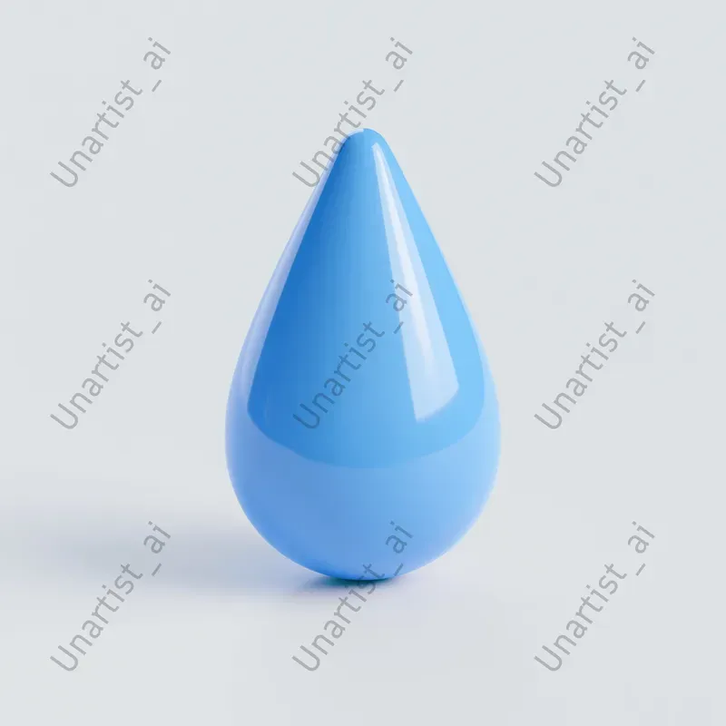 Glossy 3D Icons Floating Above Objects