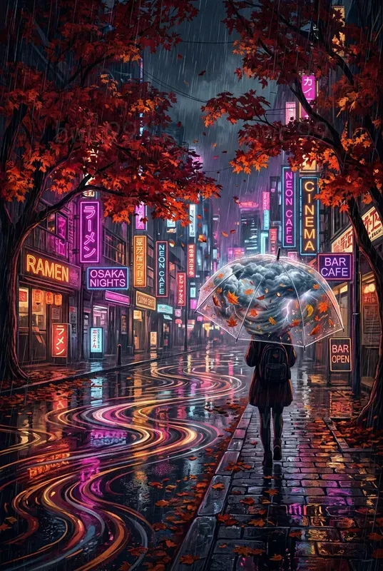 Psychedelic Autumn Humanity Visions