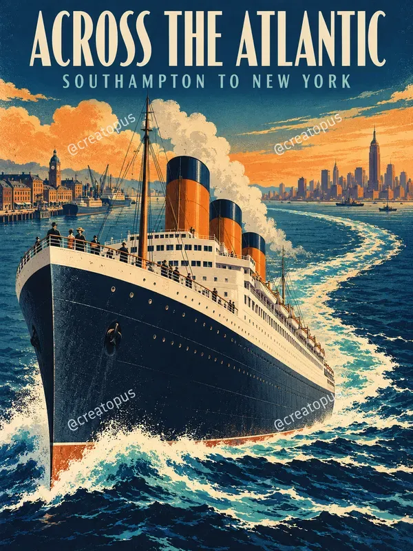 Vintage Historical Journey Posters