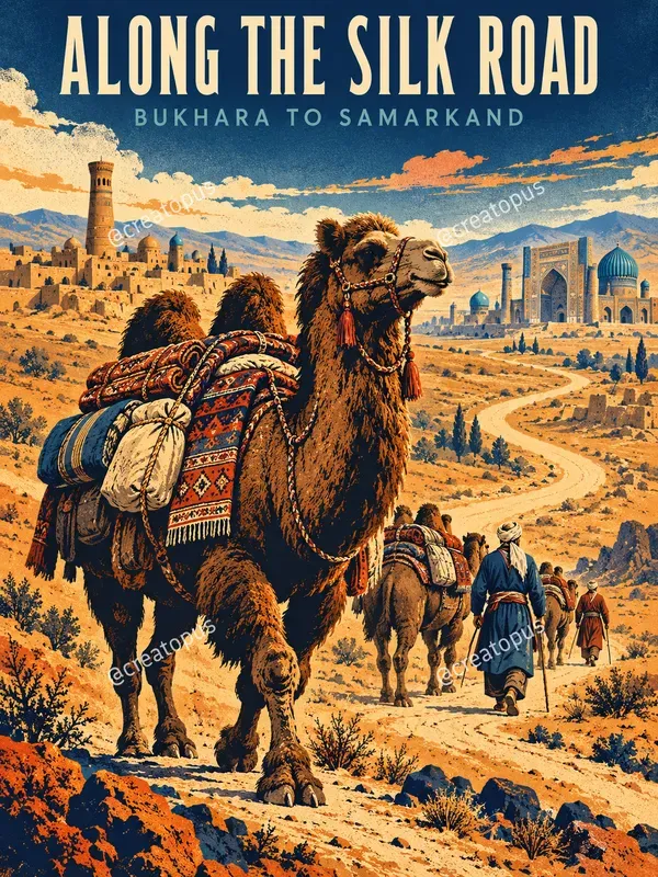 Vintage Historical Journey Posters