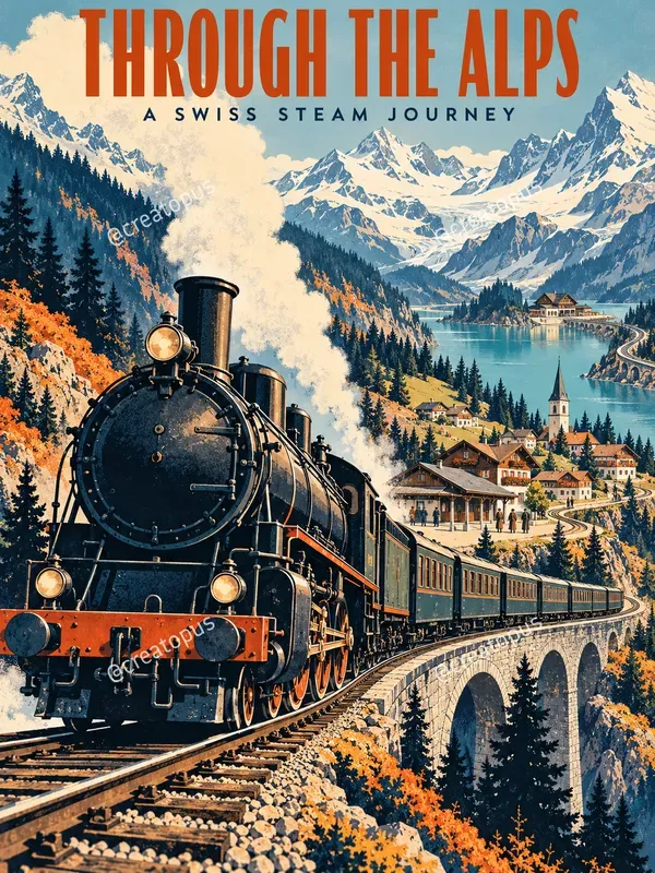 Vintage Historical Journey Posters